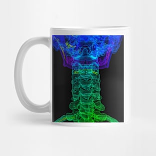 Cervical spine anatomy, 3D CT scan (C034/5265) Mug